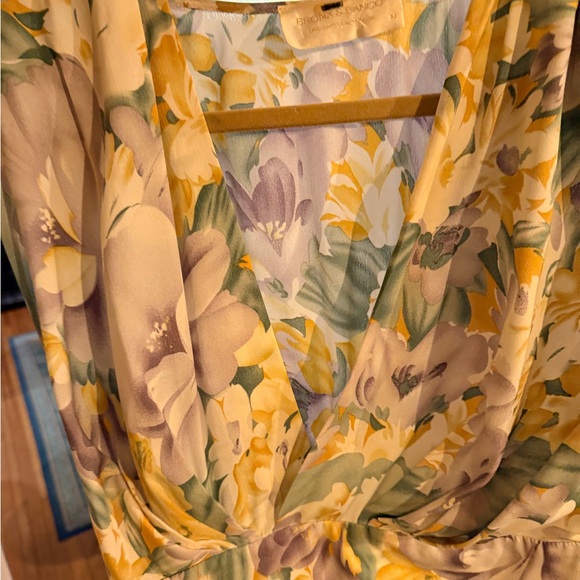 Bronx and Banco Tropical Floral Asymmetrical Ruffle Dress | Size M - Picture 9 of 11